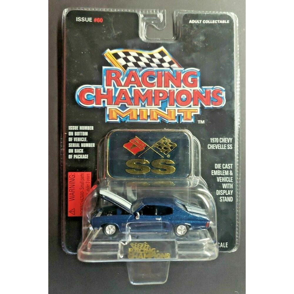 1996 Racing Champions Mint-1970 Chevelle SS #60 Midnight Blue 1:60 HW3